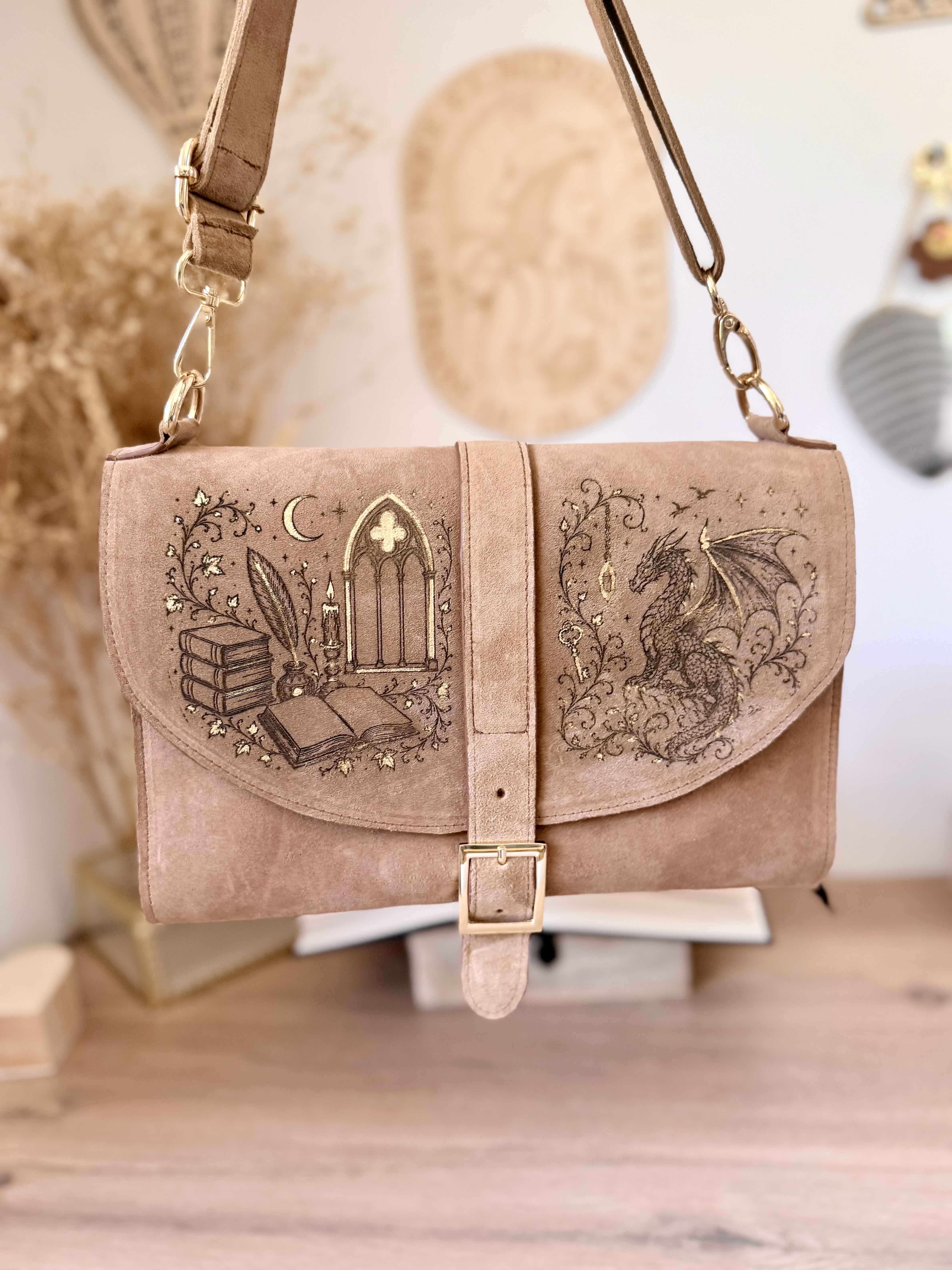 Sacs à livres gravés artisanaux