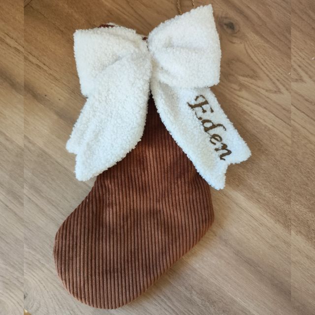 Chaussette de Noel à Noeud
