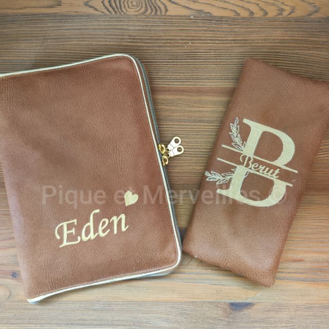 Lot Protège Carnet de Santé zippé + Livret de famille