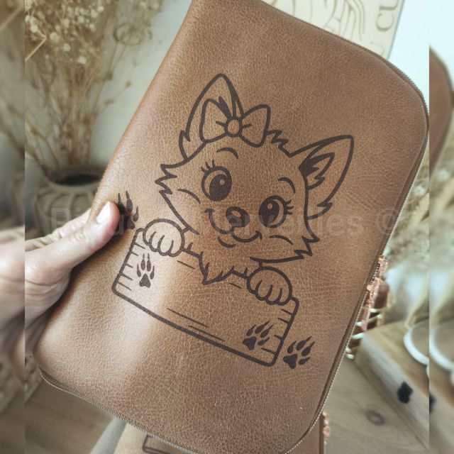 Protège carnet de santé zippé - collection animaux