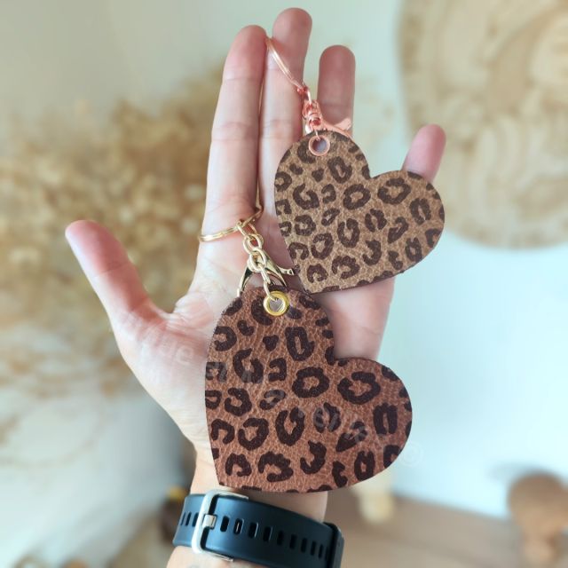 Porte-clefs cuir recyclé