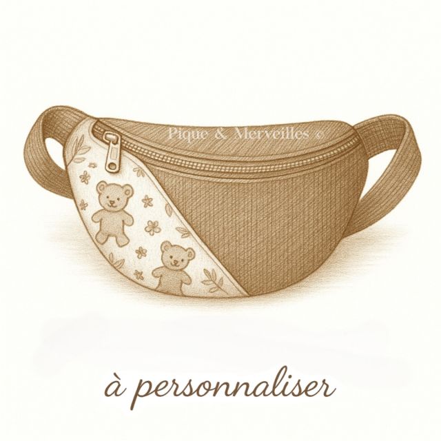 Sac Banane Memory - upcycling