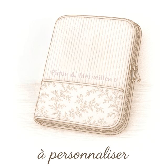 Protège carnet de santé zippé Bloom