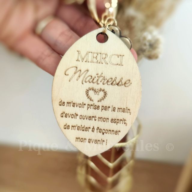 Porte clefs bois