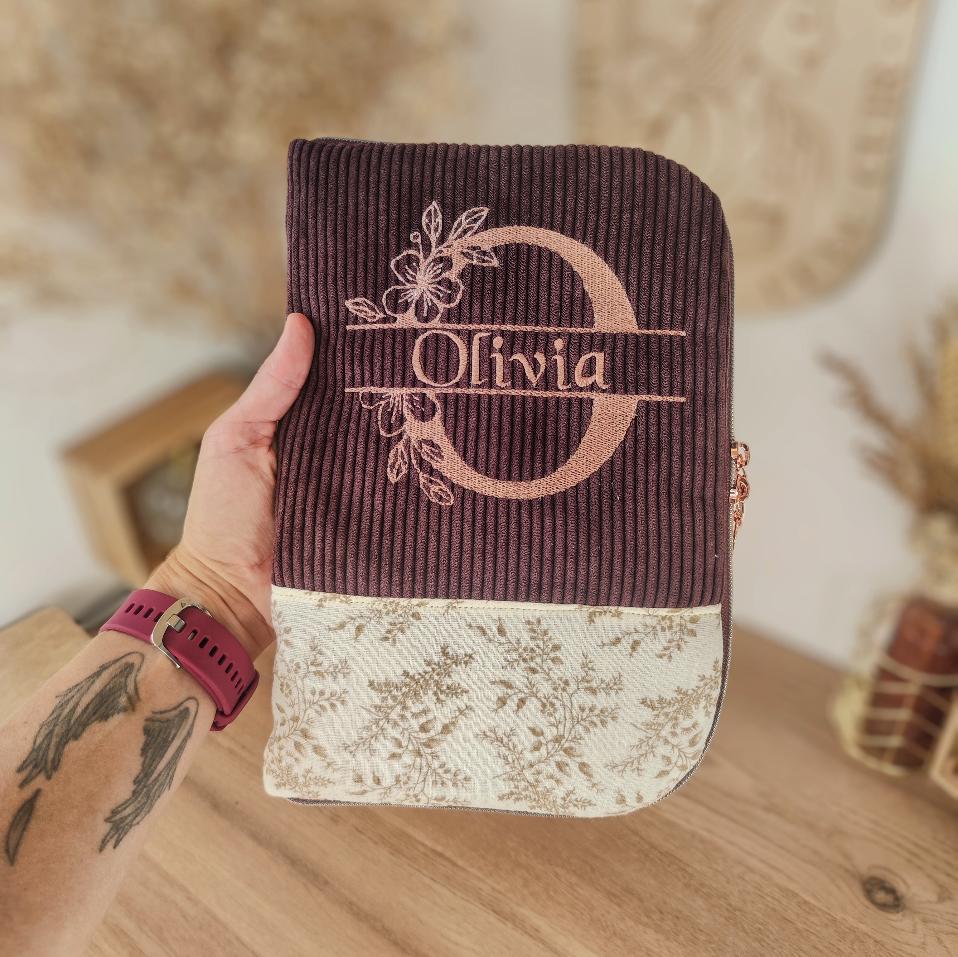 Coup de cœur : Protège carnet de santé Prune-Bloom